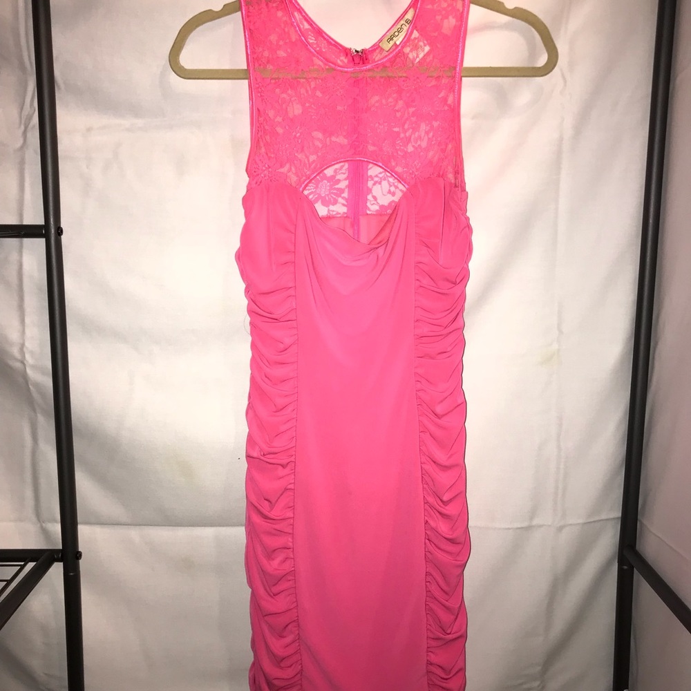 Arden B Neon Pink Dress